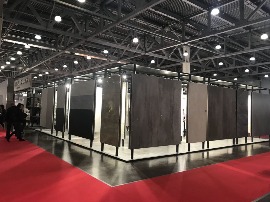 Стенд Kutahya, на Выставке Batimat в Крокус Экспо. Площадь стенда 210 кв.м. Строительство выставочного стенда в Крокус Экспо.